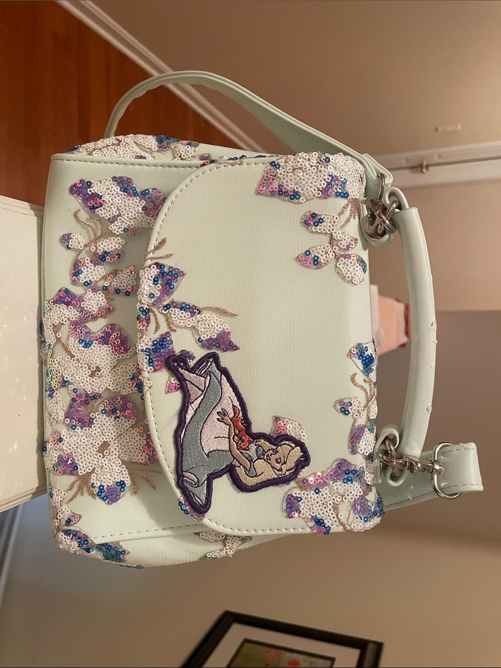 Sequin Alice in Wonderland Lounge fly NWT